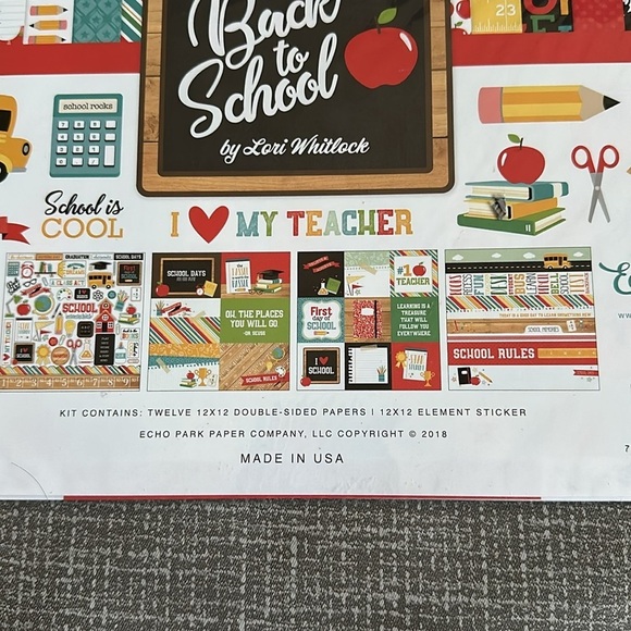 Echo Park Paper Company Back to School Collection Kit paper - Picture 6 of 7